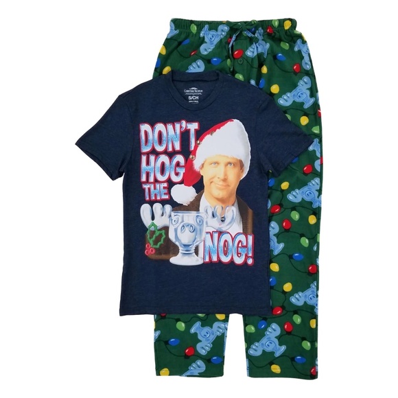NATIONAL LAMPOONS Christmas Vacation Mens T-Shirt & Pant Sleepwear Pajama Set M - Picture 1 of 4